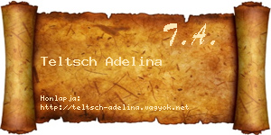 Teltsch Adelina névjegykártya
